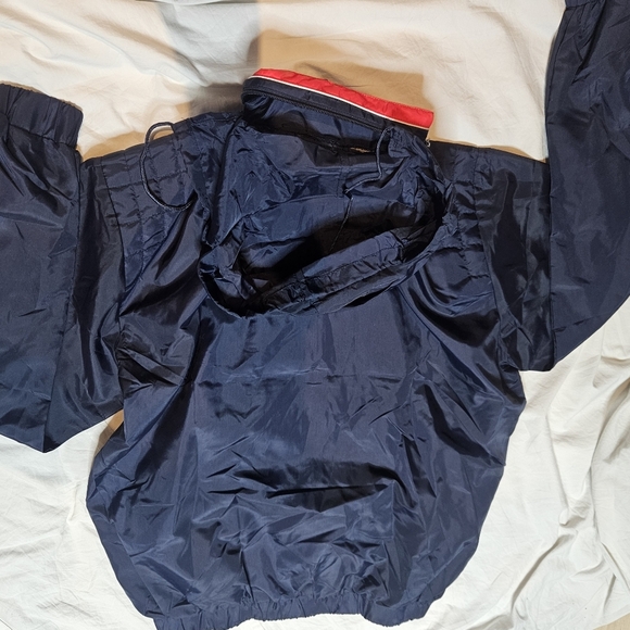 Vintage 90s Silver Fox Sportswear by Rainbow USA Flag Windbreaker NOS Deadstock - Picture 3 of 13